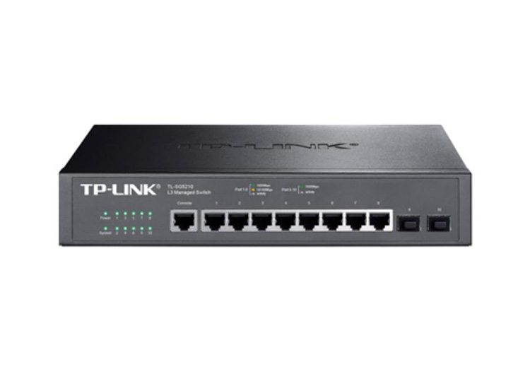 TP-Link TL-SG5210 8口千兆三層核心交換機網管型SFP光口端口匯聚