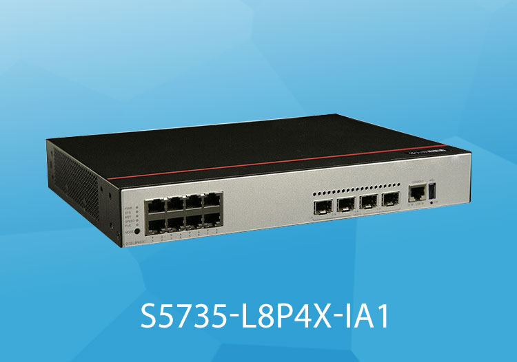 華為數(shù)通智選S5735-L8P4X-IA1 交換機(jī) 8口千兆電+4口萬兆光 POE供電企業(yè)級交換機(jī)